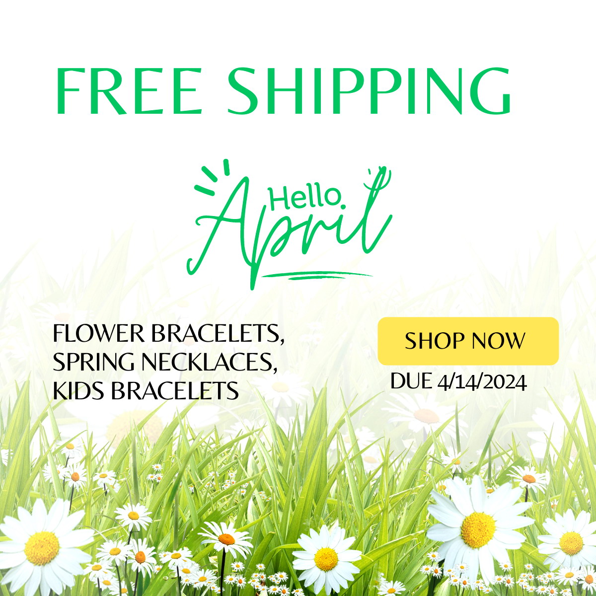 Fionaaccessories.com Free Shipping Flower, Kids, Spring Necklaces by 4/14/2024.